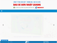 Tablet Screenshot of baobisonnhatquang.com